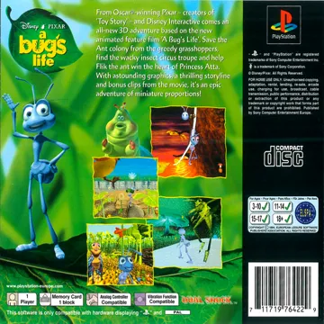 Disney-Pixar Das grosse Krabbeln (GE) box cover back